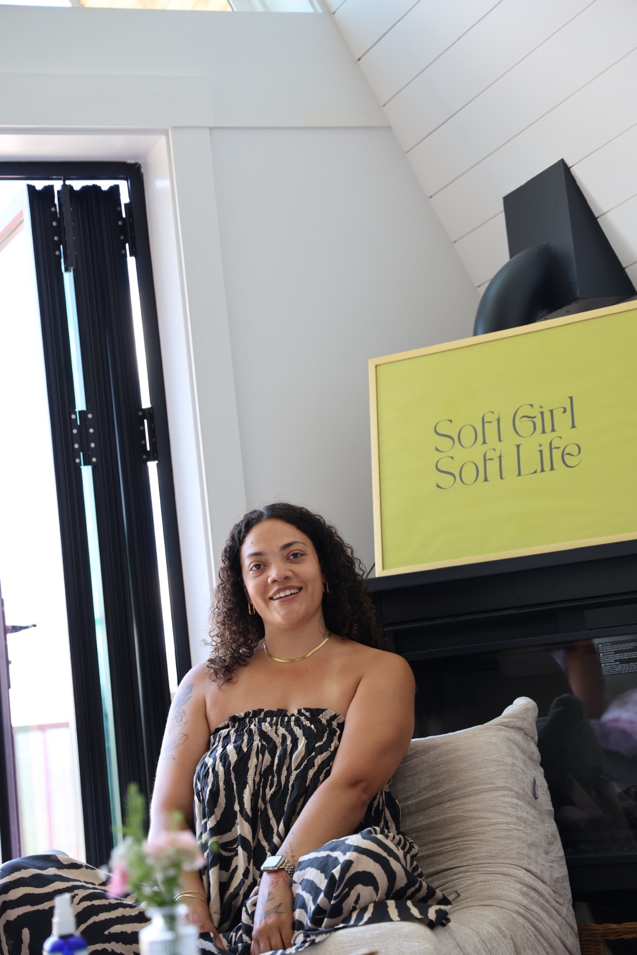 Tiana facilitating a workshop in a sunlit room